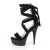 Pleaser Sandalette DELIGHT-671 Schwarz EU-39 / US-9