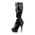 Pleaser Stiefelette DELIGHT-600-49 Schwarz EU-37 / US-7 B-Ware