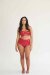 Lunalae Shorts High Waist Basic Lack-Optik Rot
