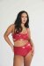 Lunalae Shorts High Waist Basic Lack-Optik Rot