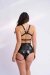 Lunalae Top Follow Me Lack-Optik Schwarz M