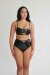 Lunalae Top Paige Lack-Optik Schwarz