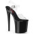 Pleaser NAUGHTY-808 Plateau Sandaletten Clear Schwarz EU-38 / US-8