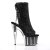 Pleaser Stiefelette ADORE-1018G Schwarz Glitter EU-38 / US-8