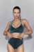Polerina Top Bikini Blaugrün Lurex L