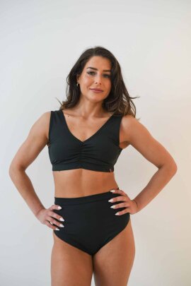 Pole Addict Top Tulipe Schwarz L