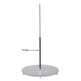 X-Pole X-Stage Lite A-Pole Pulverbeschichtet Schwarz 45 mm
