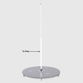 X-Pole X-Stage Lite A-Pole Pulverbeschichtet Weiß 45 mm