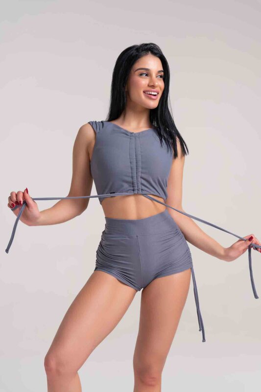 Paradise Chick Top Supreme Cozy Grau XS