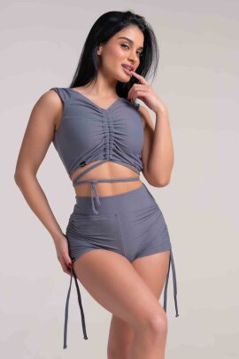 Paradise Chick Top Supreme Cozy Grau XS