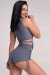 Paradise Chick Top Supreme Cozy Grau XS