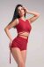 Paradise Chick Top Supreme Cozy Weinrot L