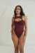 Lunalae Bodysuit Charlie Mesh Weinrot