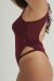 Lunalae Bodysuit Charlie Mesh Weinrot
