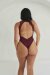 Lunalae Bodysuit Charlie Mesh Weinrot XS