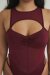 Lunalae Bodysuit Charlie Mesh Weinrot XS