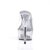 Pleaser Pantolette DELIGHT-601 Transparent Silber EU-37 / US-7