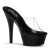 Pleaser Sandalette KISS-201 Transparent Schwarz EU-42 / US-12