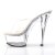 Pleaser Sandalette KISS-201 Transparent Silber EU-35 / US-5