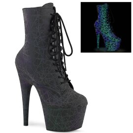 Pleaser ADORE-1020REFL Plateau Stiefeletten Reflektion...