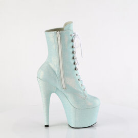Pleaser ADORE-1020SDG Plateau Stiefeletten Glitter Blau EU-40 / US-10