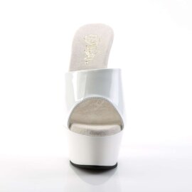 Pleaser Pantolette KISS-201 Weiß EU-35 / US-5