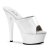 Pleaser Pantolette KISS-201 Weiß EU-35 / US-5