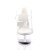 Pleaser Pantolette KISS-202 Transparent Silber EU-35 / US-5