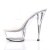 Pleaser Pantolette KISS-202 Transparent Silber EU-35 / US-5