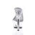 Pleaser Pantolette KISS-202 Transparent Silber EU-37 / US-7
