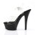 Pleaser Sandalette KISS-208 Transparent Schwarz EU-38 / US-8