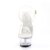 Pleaser Sandalette KISS-208 Transparent Silber EU-37 / US-7