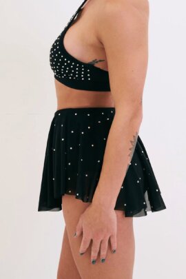 Lunalae Shorts Sarah Diamante Schwarz XL
