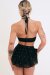 Lunalae Shorts Sarah Diamante Schwarz XL