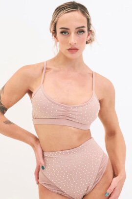 Lunalae Top Roxie Diamante Taupe XL
