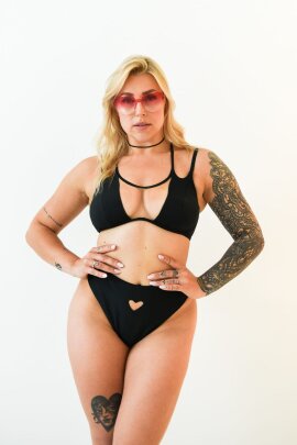 Pole Addict Top Goddess Schwarz XS/S Goddess (vollere Oberweite)