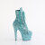 Pleaser ADORE-1020GWR Plateau Stiefeletten Glitter Türkis EU-40 / US-10