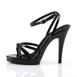 Fabulicious FLAIR-436 Sandaletten Lack Schwarz EU-43 / US-13