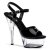 Pleaser Sandalette KISS-209 Schwarz Transparent EU-39 / US-9