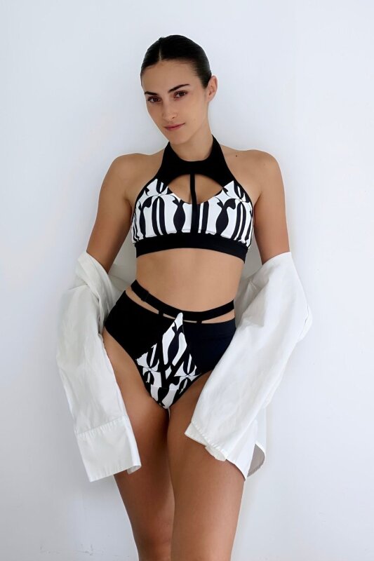 Oksa Wear Top Jadore Black-White S