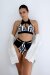 Oksa Wear Top Jadore Black-White S