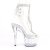 Pleaser STARDUST-1018C-2RS Plateau Stiefeletten Transparent EU-39 / US-9
