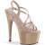 Pleaser ADORE-713 Plateau Sandaletten Lack Beige EU-35 / US-5