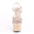 Pleaser ADORE-713 Plateau Sandaletten Lack Beige EU-35 / US-5