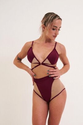 Lunalae Shorts Lola High Waist Plum S