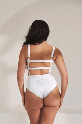 Lunalae Bodysuit Clover Weiß L
