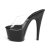 Pleaser Pantolette ADORE-701 Transparent Schwarz EU-39 / US-9