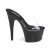 Pleaser Pantolette ADORE-701 Transparent Schwarz EU-39 / US-9