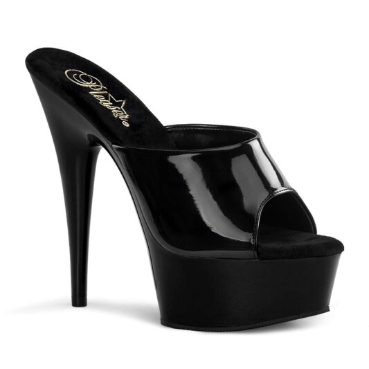 Pleaser Pantolette DELIGHT-601 Schwarz EU-39 / US-9