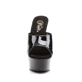 Pleaser Pantolette DELIGHT-601 Schwarz EU-39 / US-9